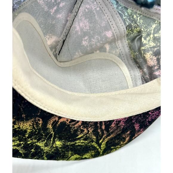 Vintage 80s 90s Bahamas Caribbean Island Nylon Hat Cap Snapback Paint Splatter - Picture 10 of 11